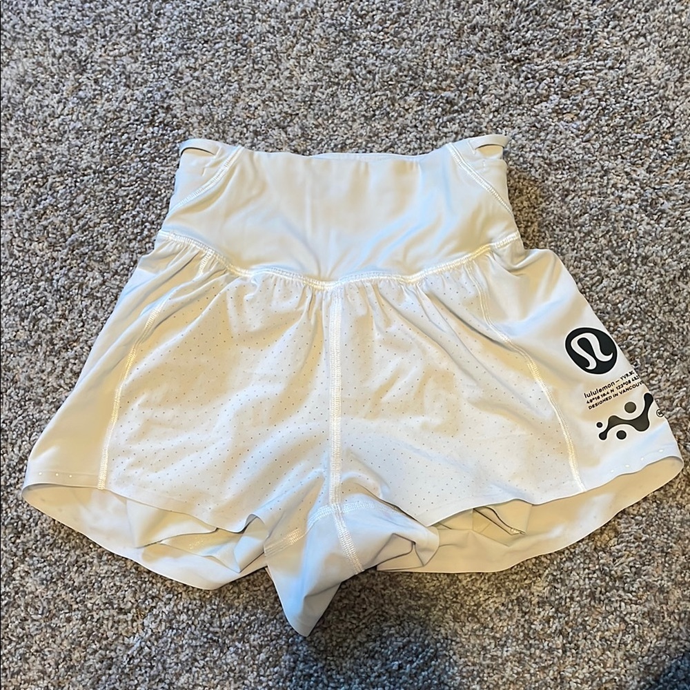 Lululemon White Athletic Shorts *FLAWED*